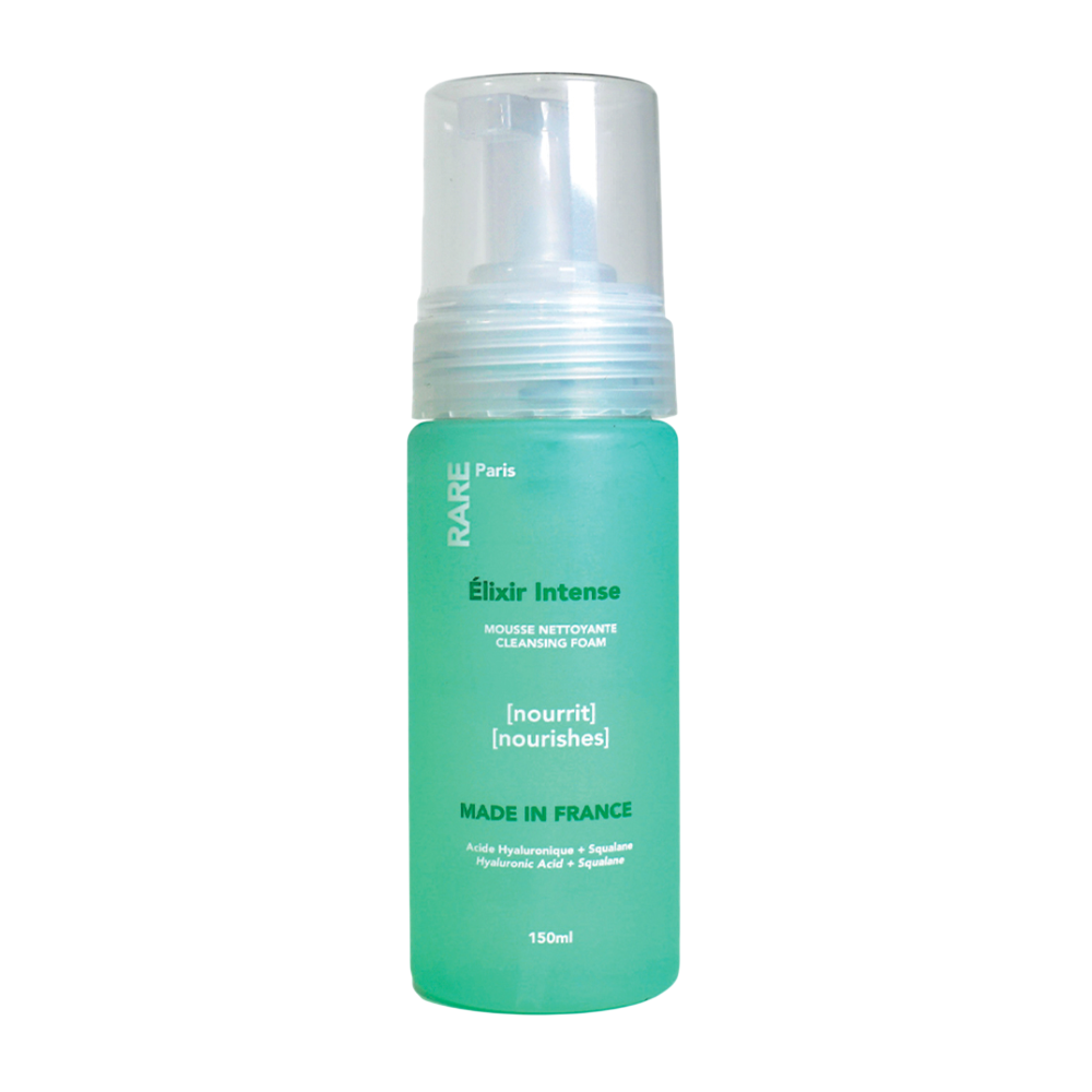 RARE PARIS Élixir Intense Nourishing Cleansing Foam150ml - Поживна пінка для очищення обличчя з гіалуроновою кислотою та скваланом RARE PARIS Élixir Intense Nourishing Cleansing Foam150ml - Поживна пінка для очищення обличчя з гіалуроновою кислотою та скваланом